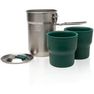 Stanley Adventure Camp Cook Set-24oz Kettle with 2Ceramic Cups -Stainless Steel